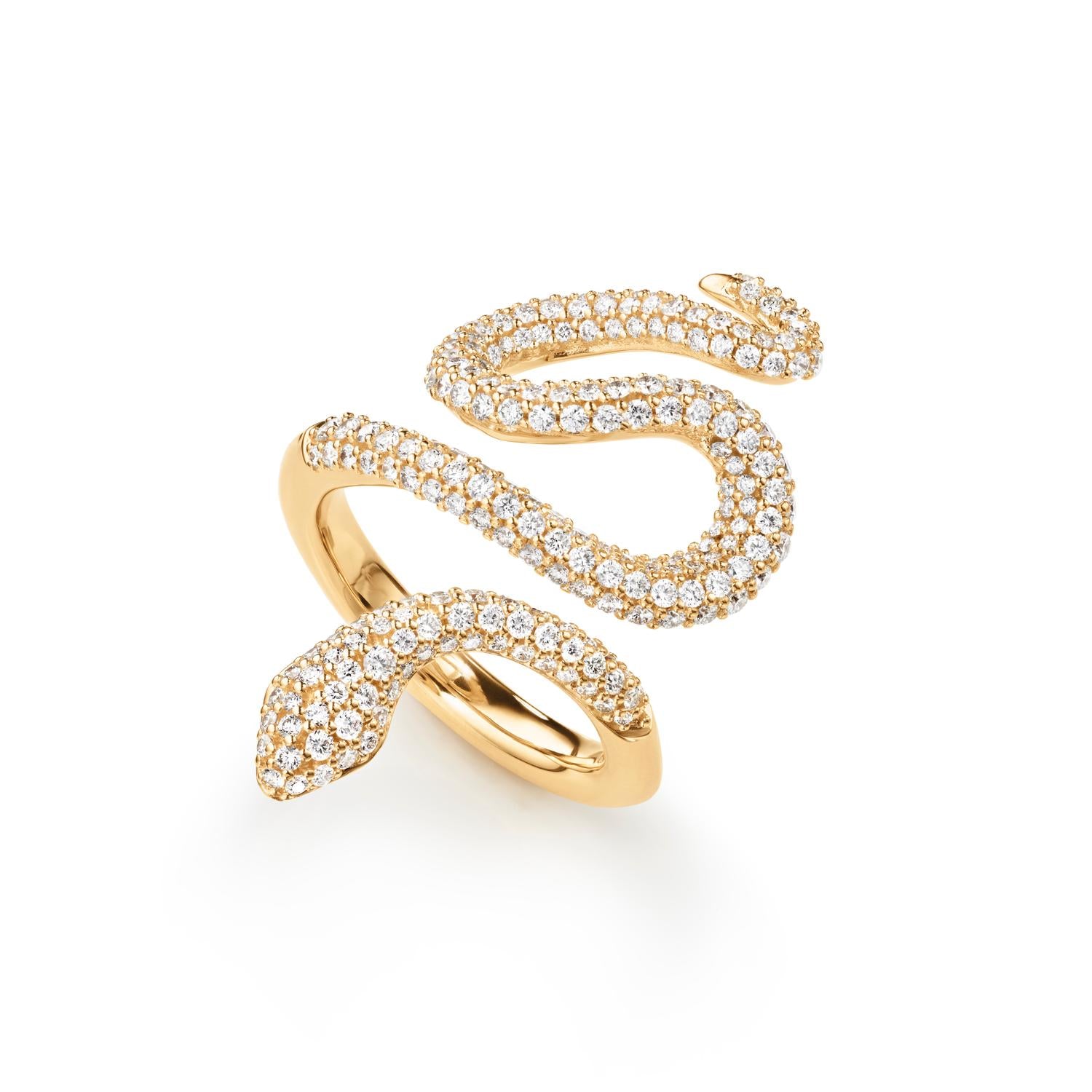 Ole Lynggaard pave snake ring medium