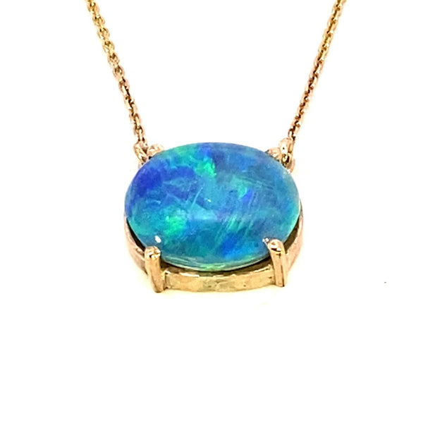 Australian doublet opal pendant