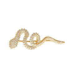 Ole Lynggaard Snake ear climber Diamond Pave