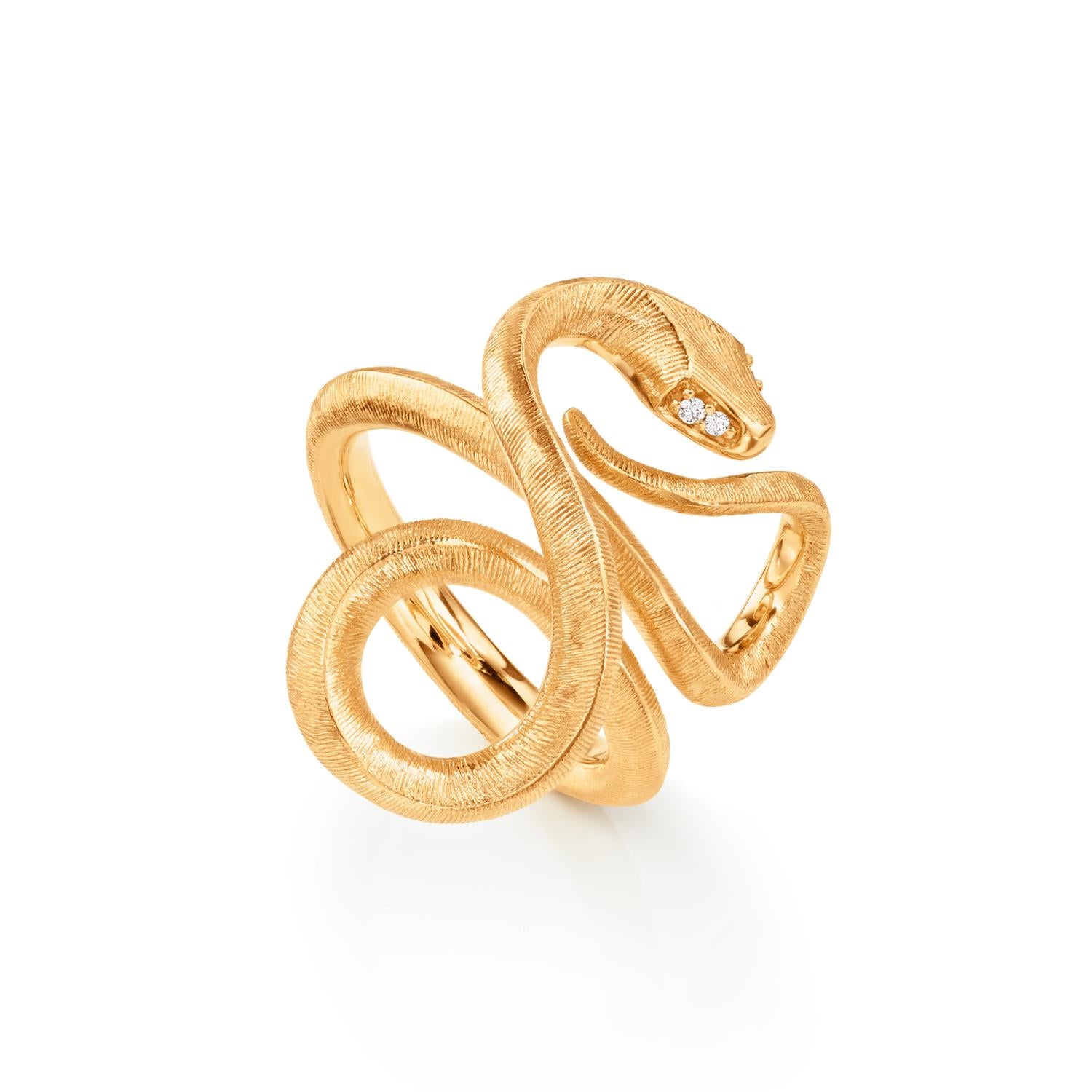 Ole Lynggaard gold snake ring large