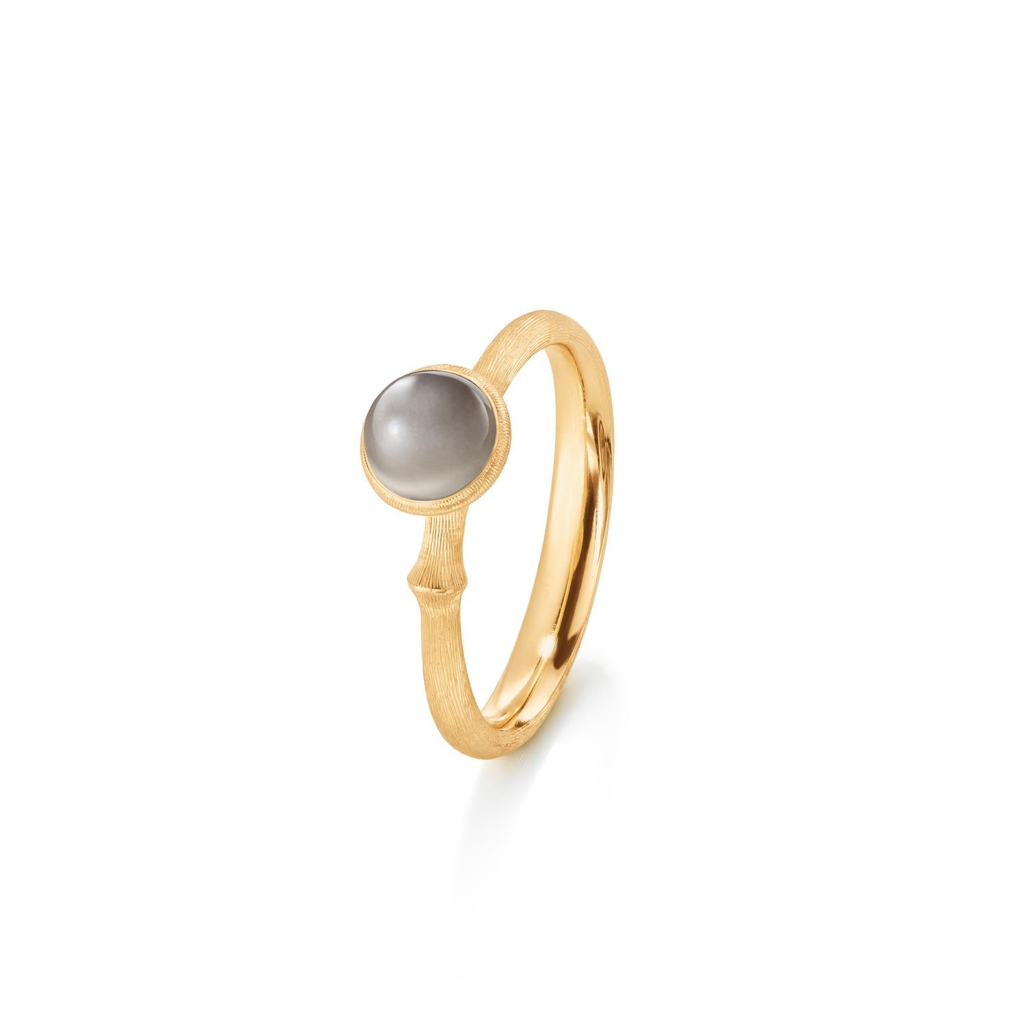 Ole Lynggaard Grey moonstone lotus ring size 