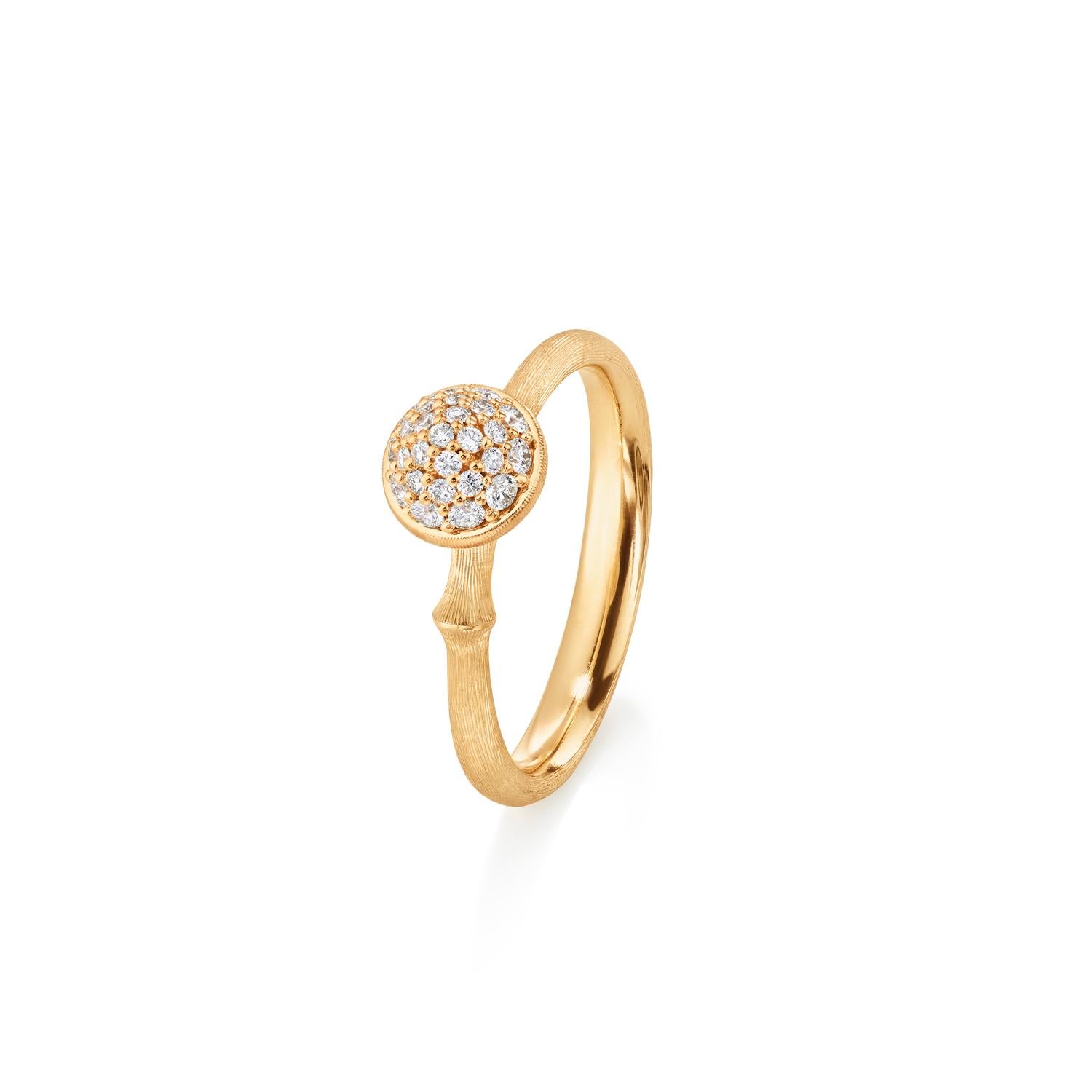 Ole Lynggaard Small Pave Lotus Ring