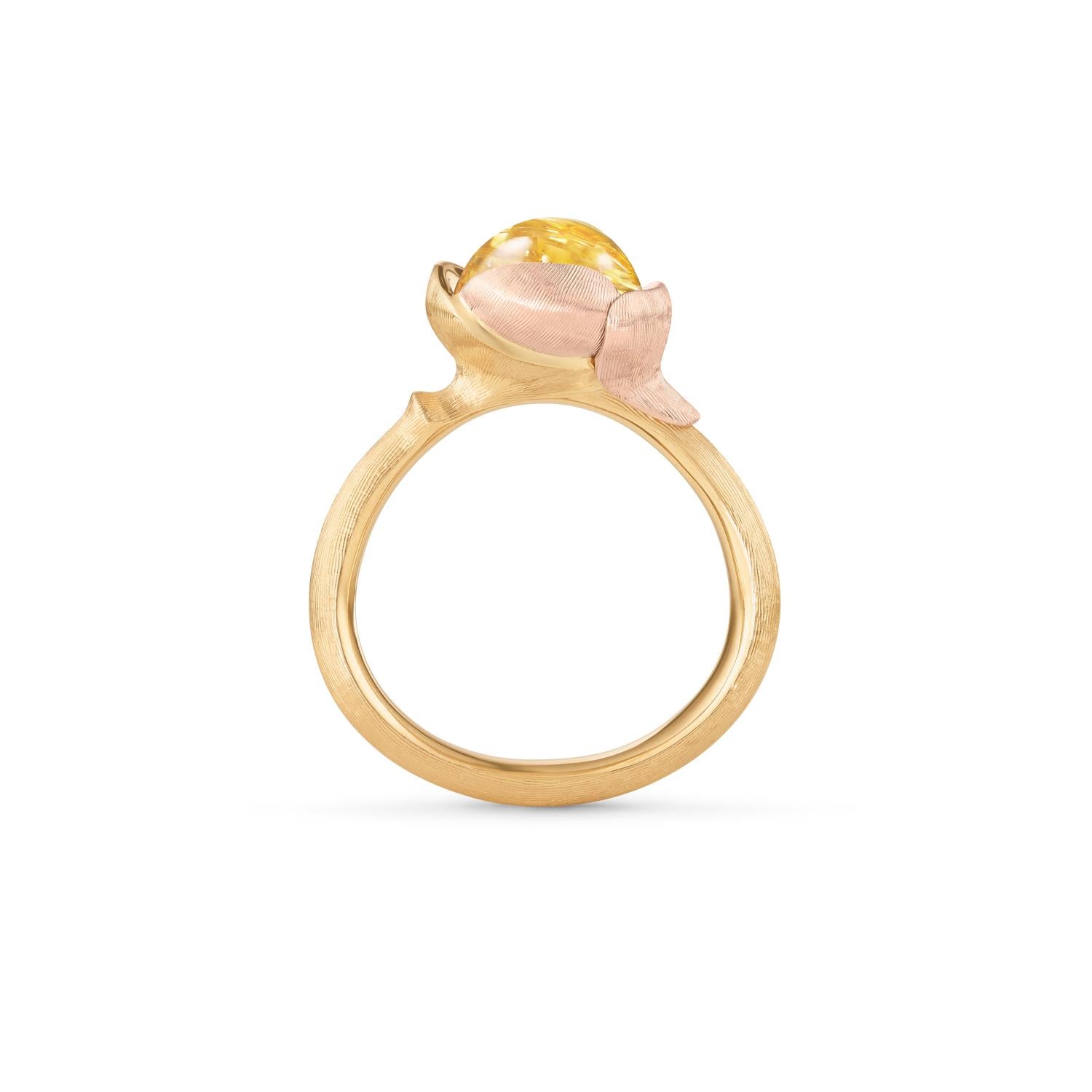 Ole Lynggaard Lotus Ring size 1 profile of ring
