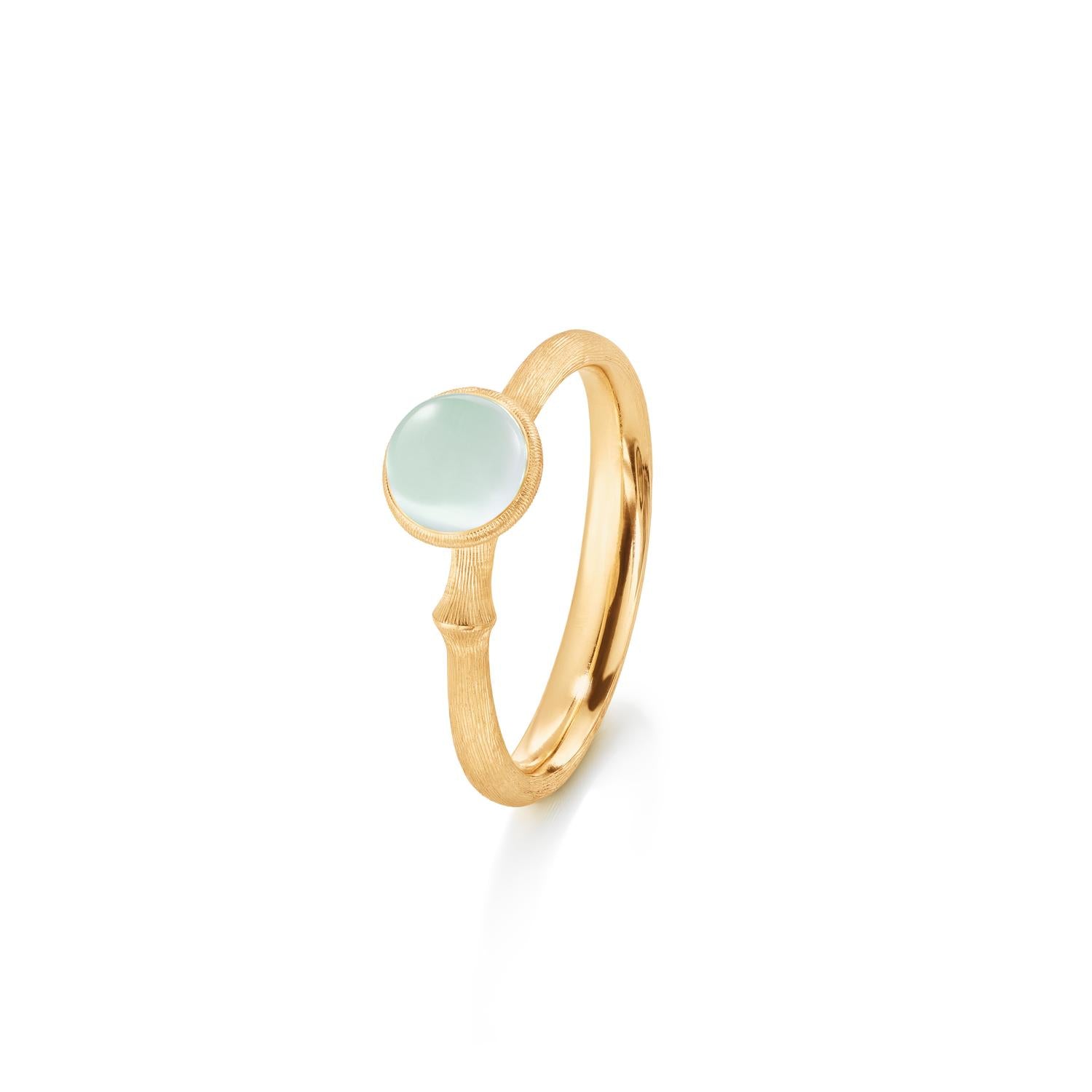 Ole Lynggaard Aquamarine lotus ring size 0
