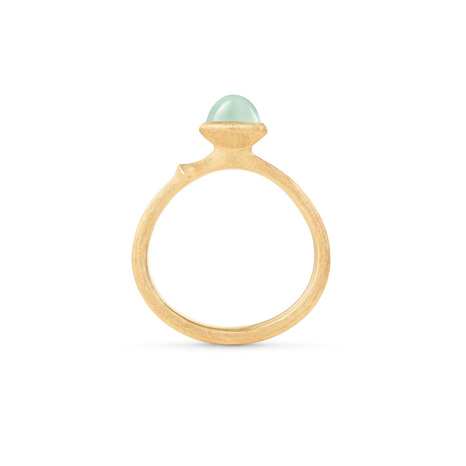 Ole Lynggaard Lotus ring Aquamarine size 0 profile
