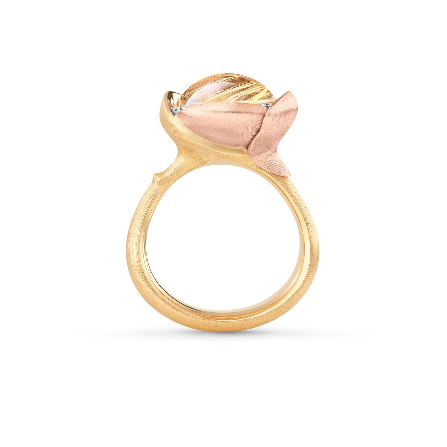 Ole Lynggaard Rutiel Quartz ring size 3 profile view
