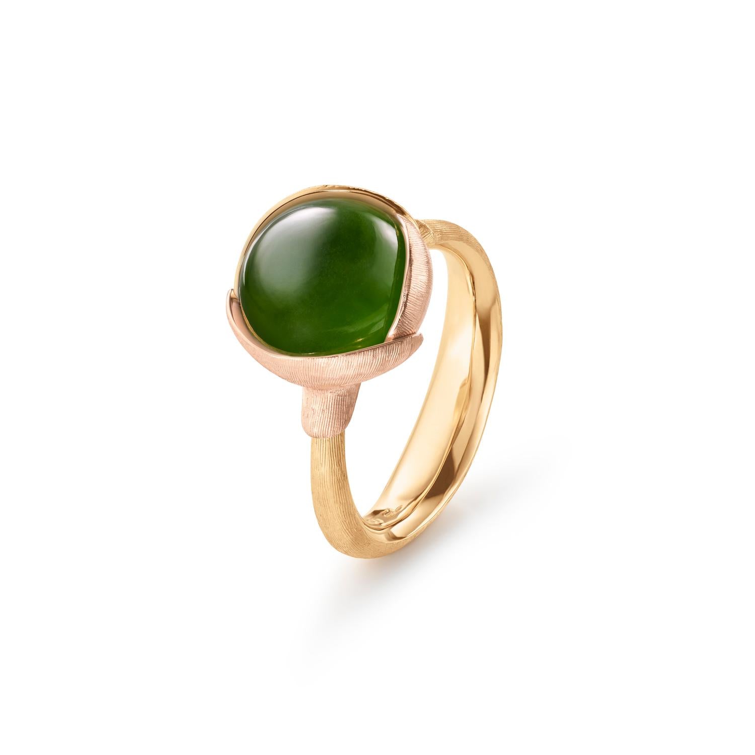 Ole Lynggaard Lotus Ring with Serpentine #2
