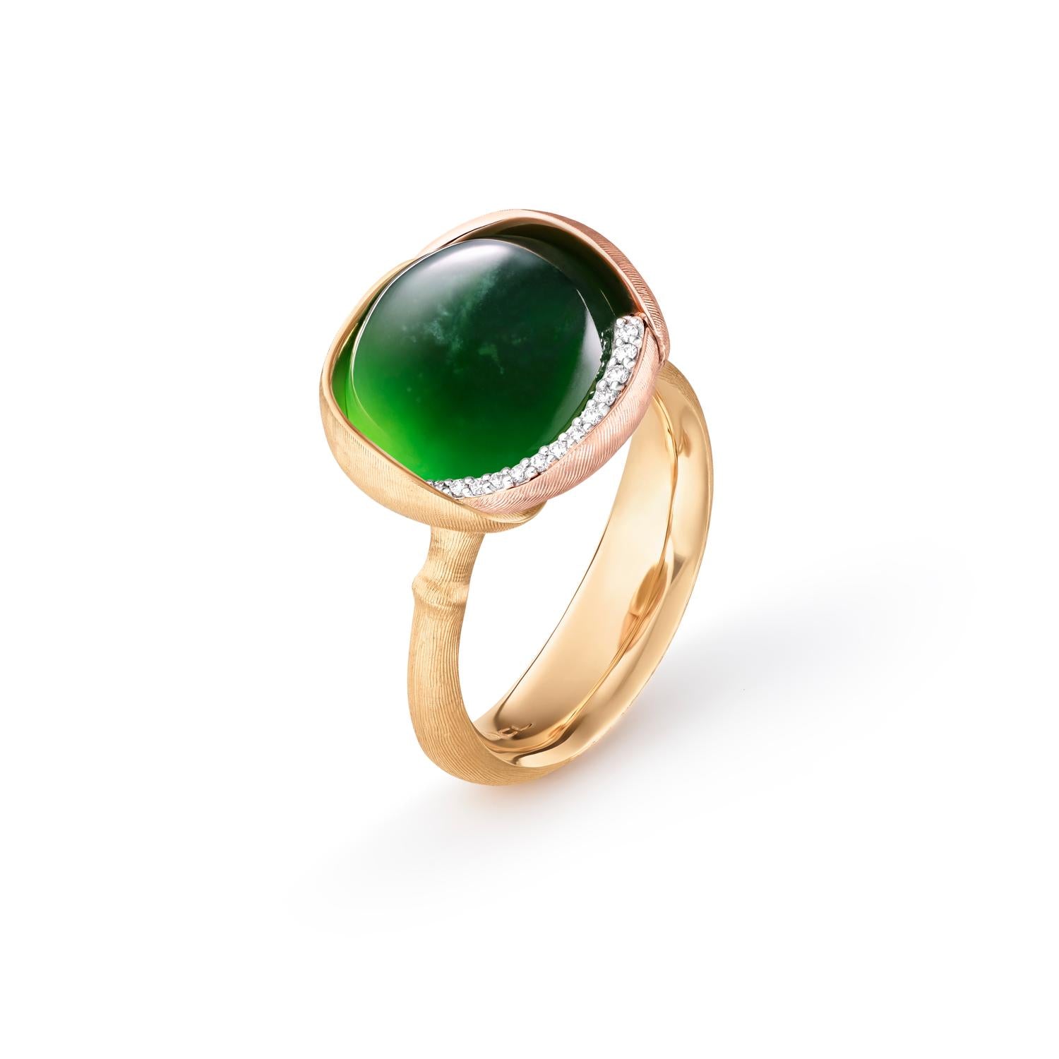 Ole Lynggaard Lotus Ring with Serpentine #3