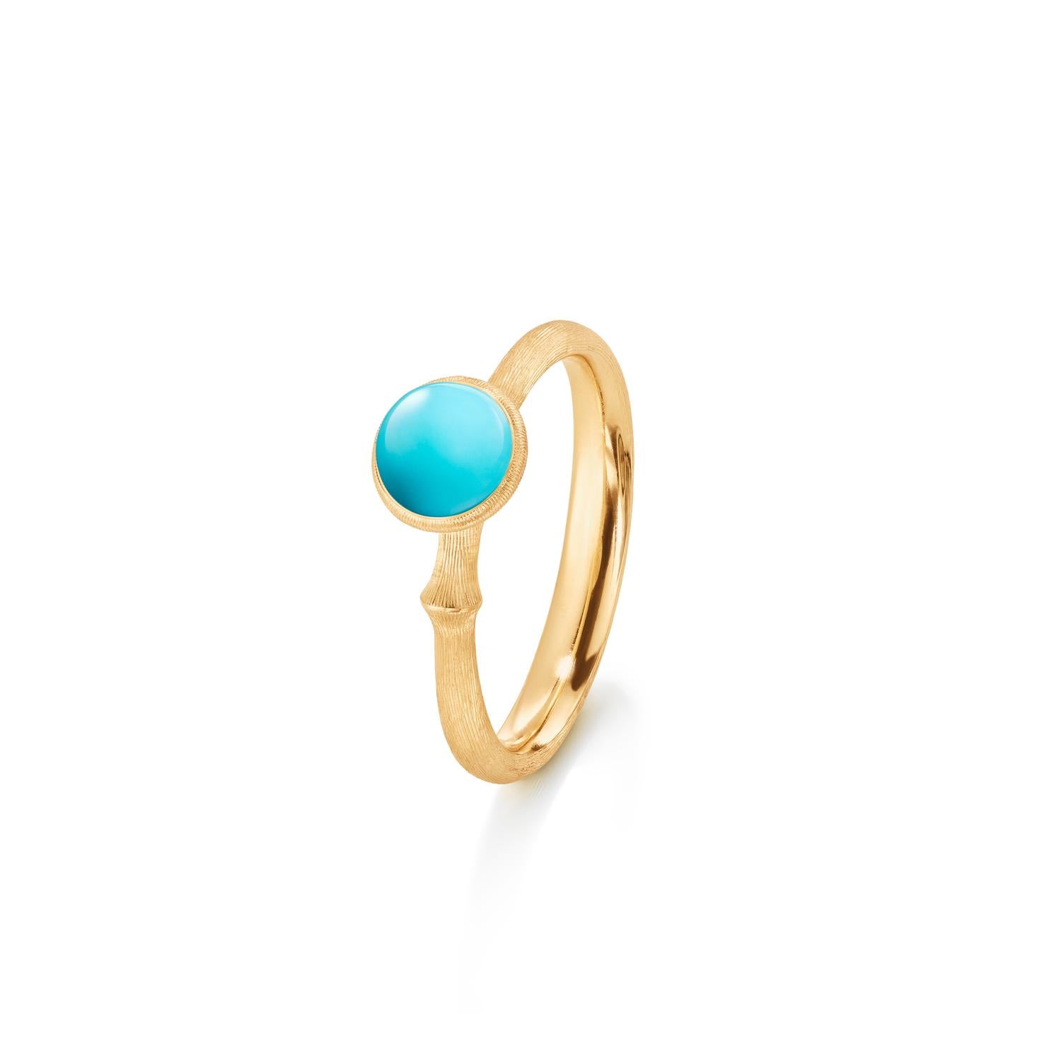 Ole Lynggaard Turquoise Lotus Ring size 0