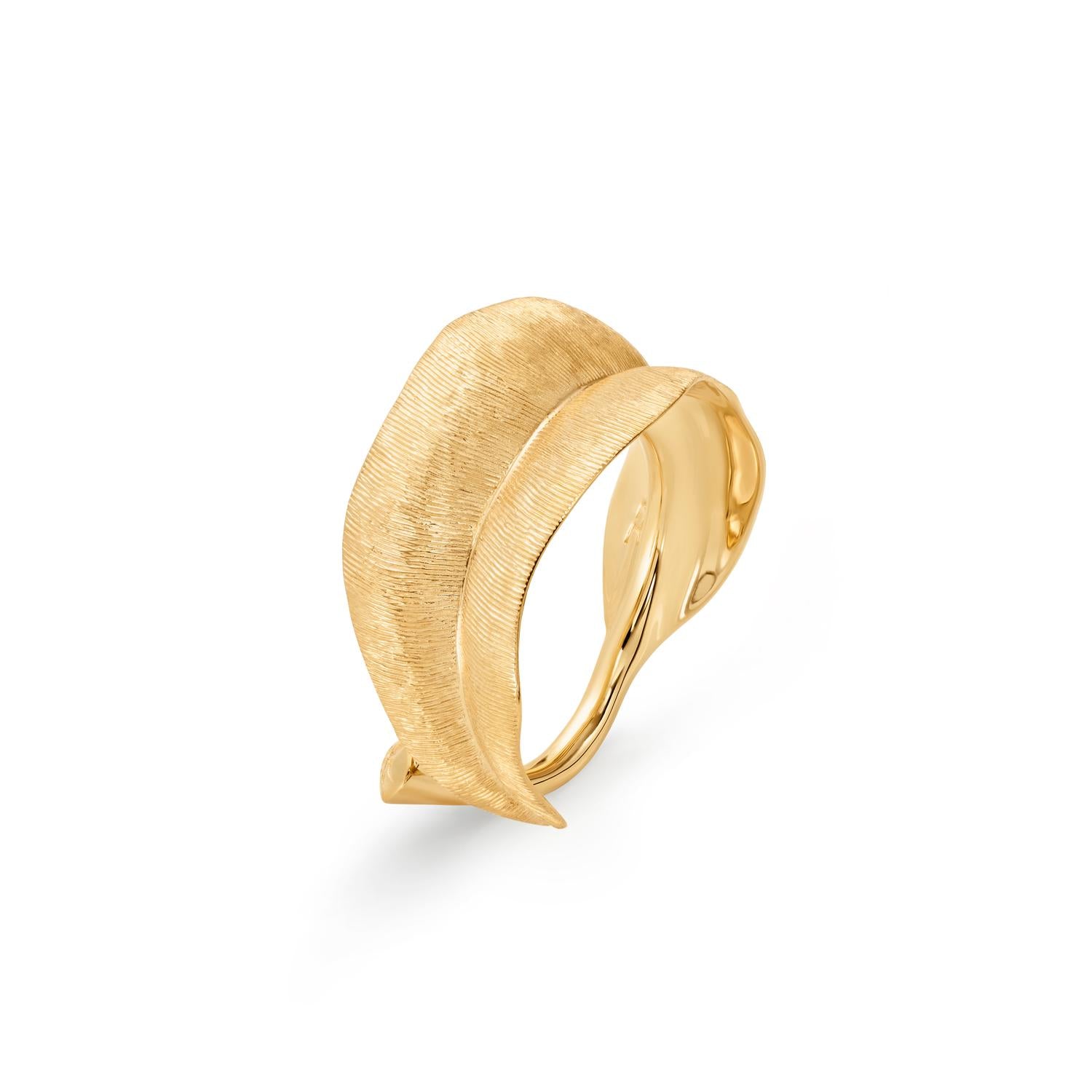 Ole Lynggaard gold Leaves ring medium