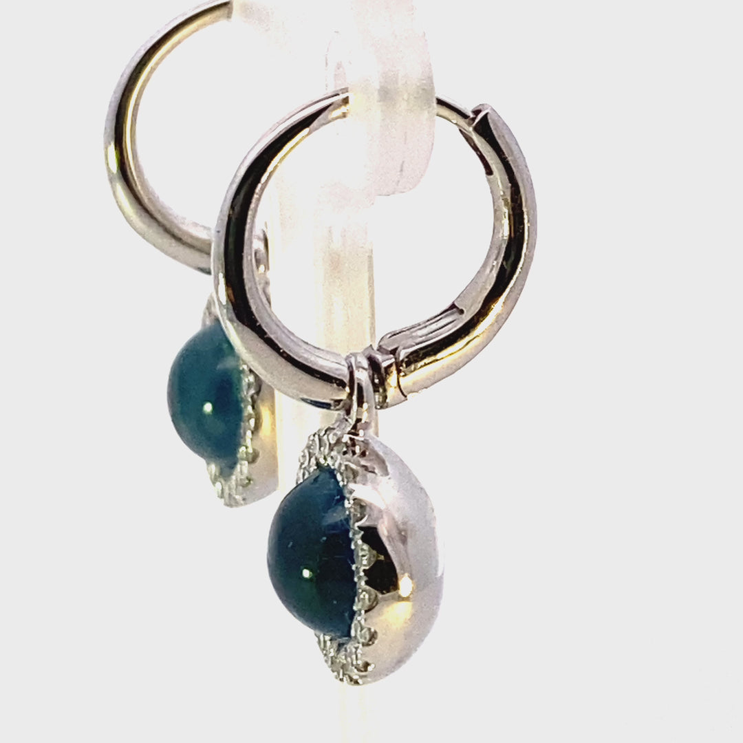 Blue topaz drop earrings