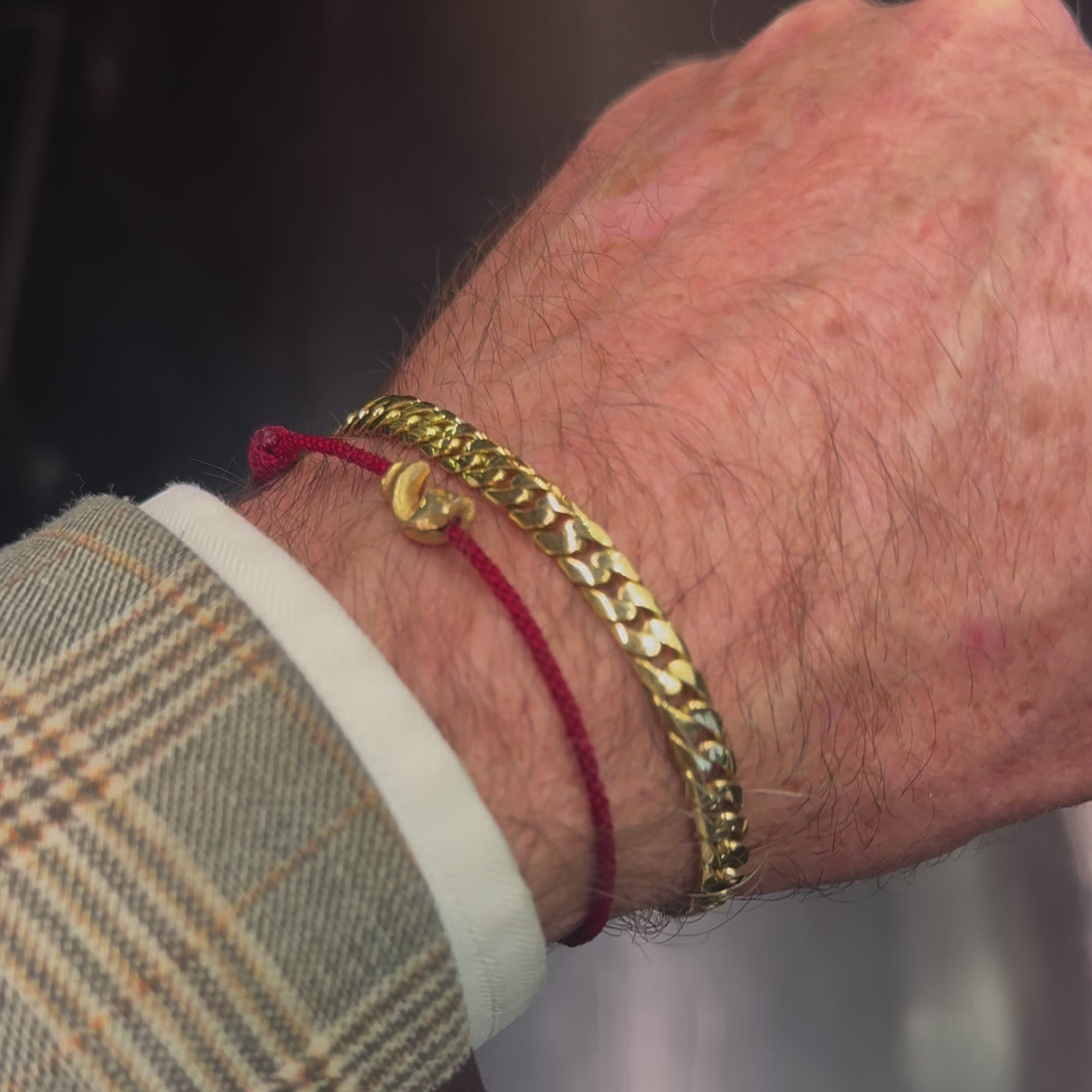 Cuban Link Gold Bracelet - Handmade - 18ct