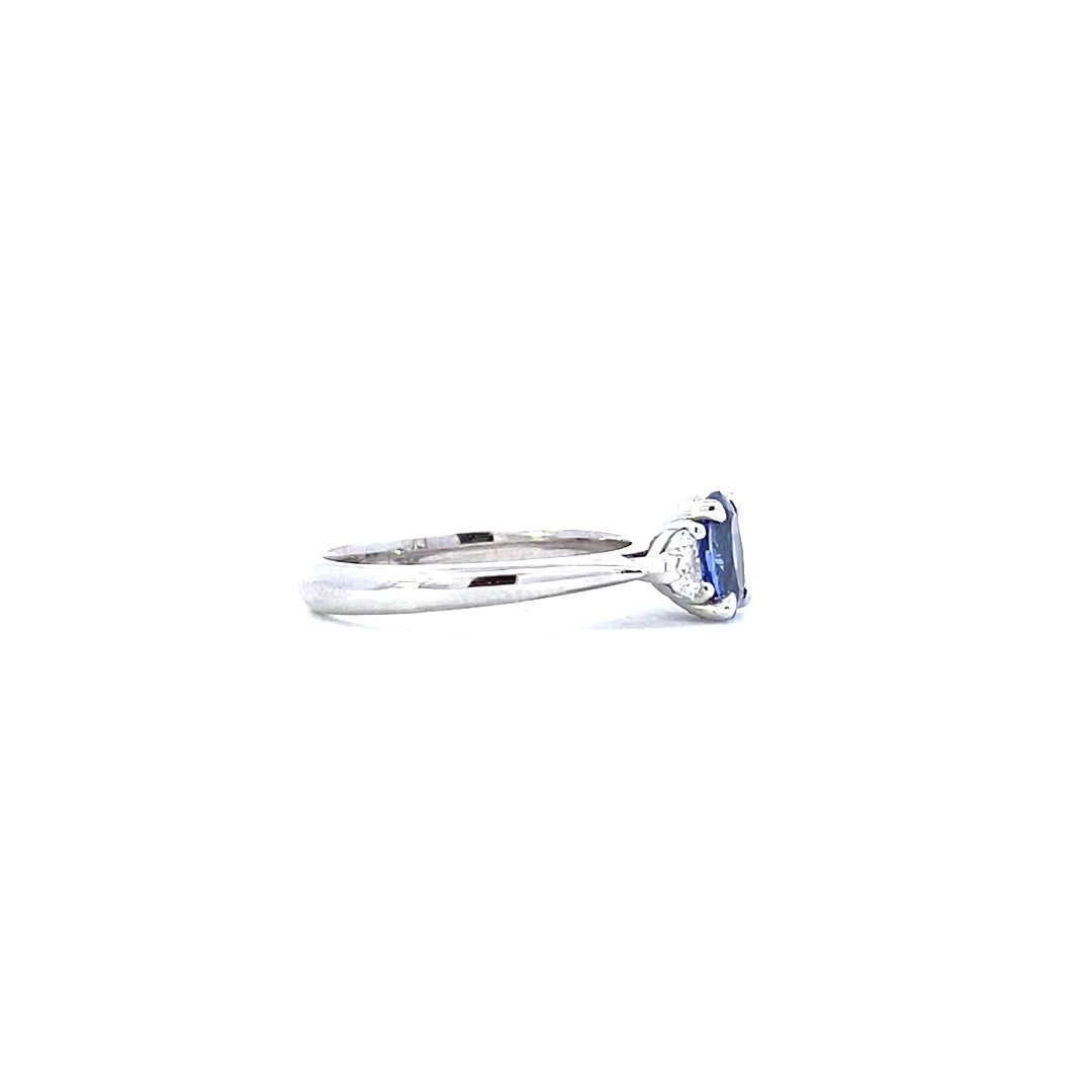 Iris Sapphire Goddess Engagement Ring