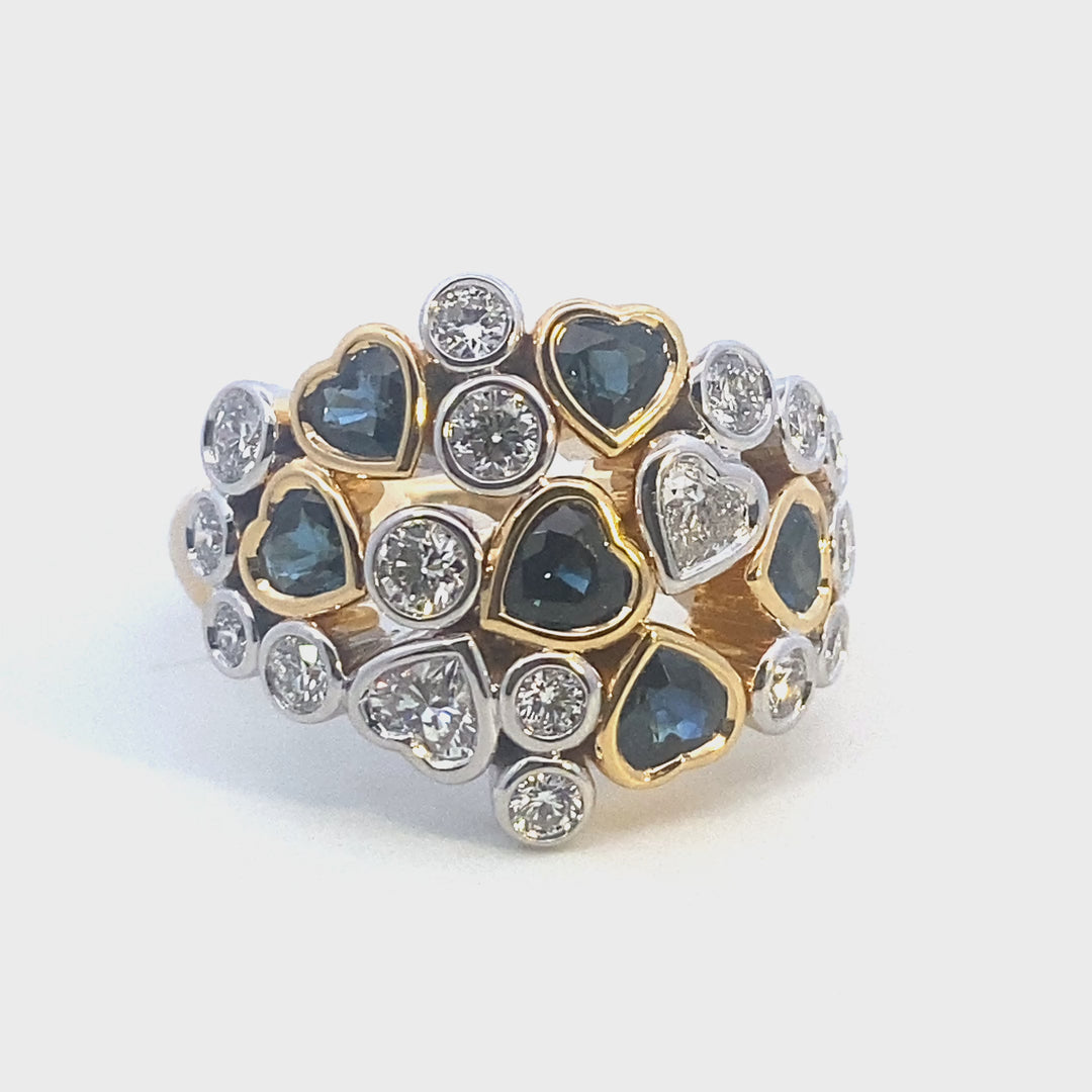 Sapphire and Diamond dress ring