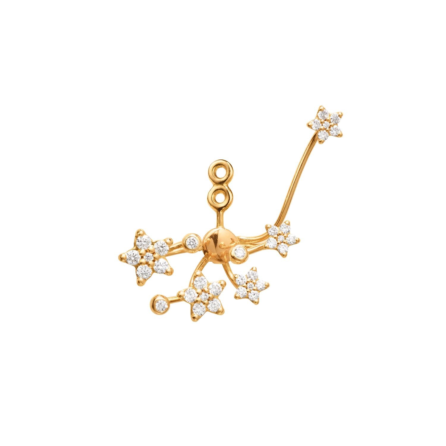 Ole Lynggaard Shooting Star 5 Star pendant for earring left ear