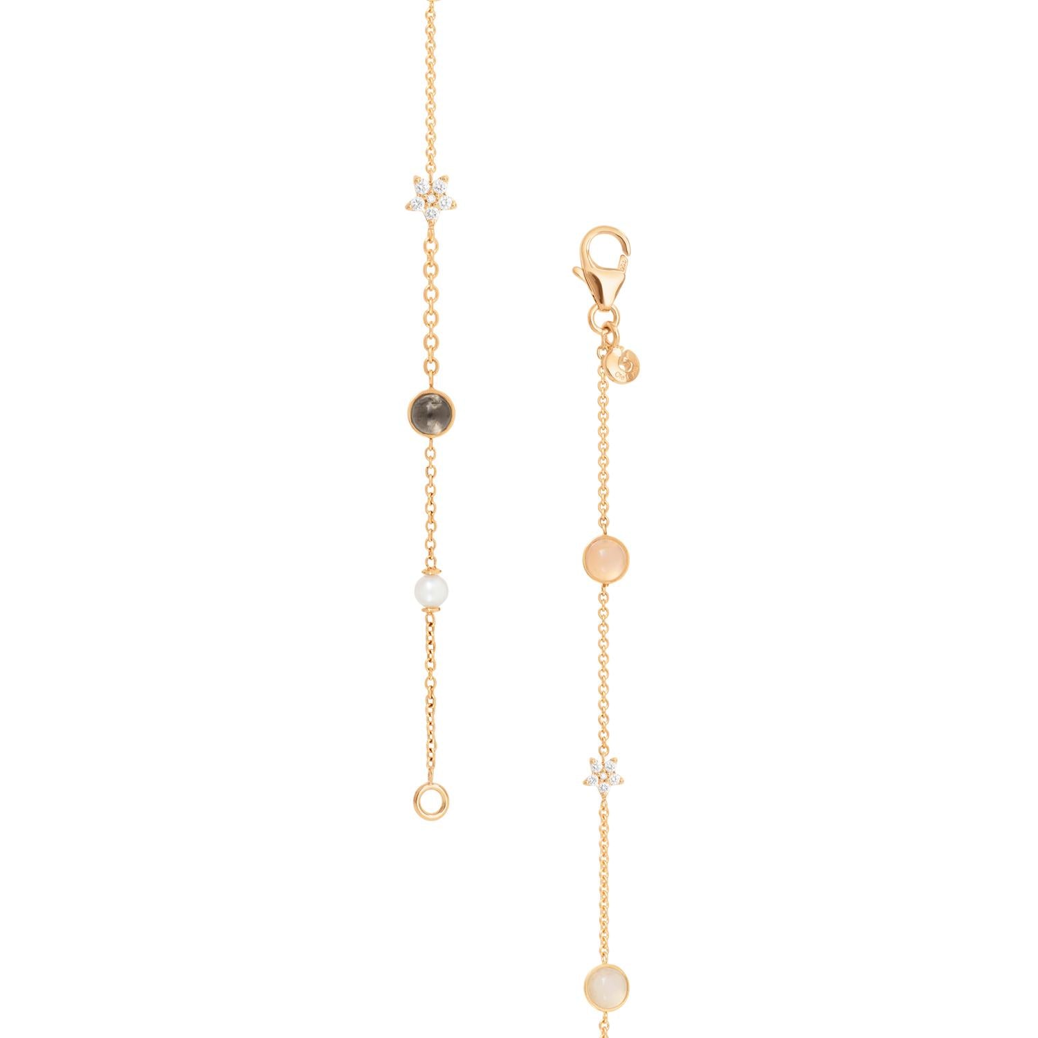 Ole Lynggaard Shooting star bracelets with moonstones