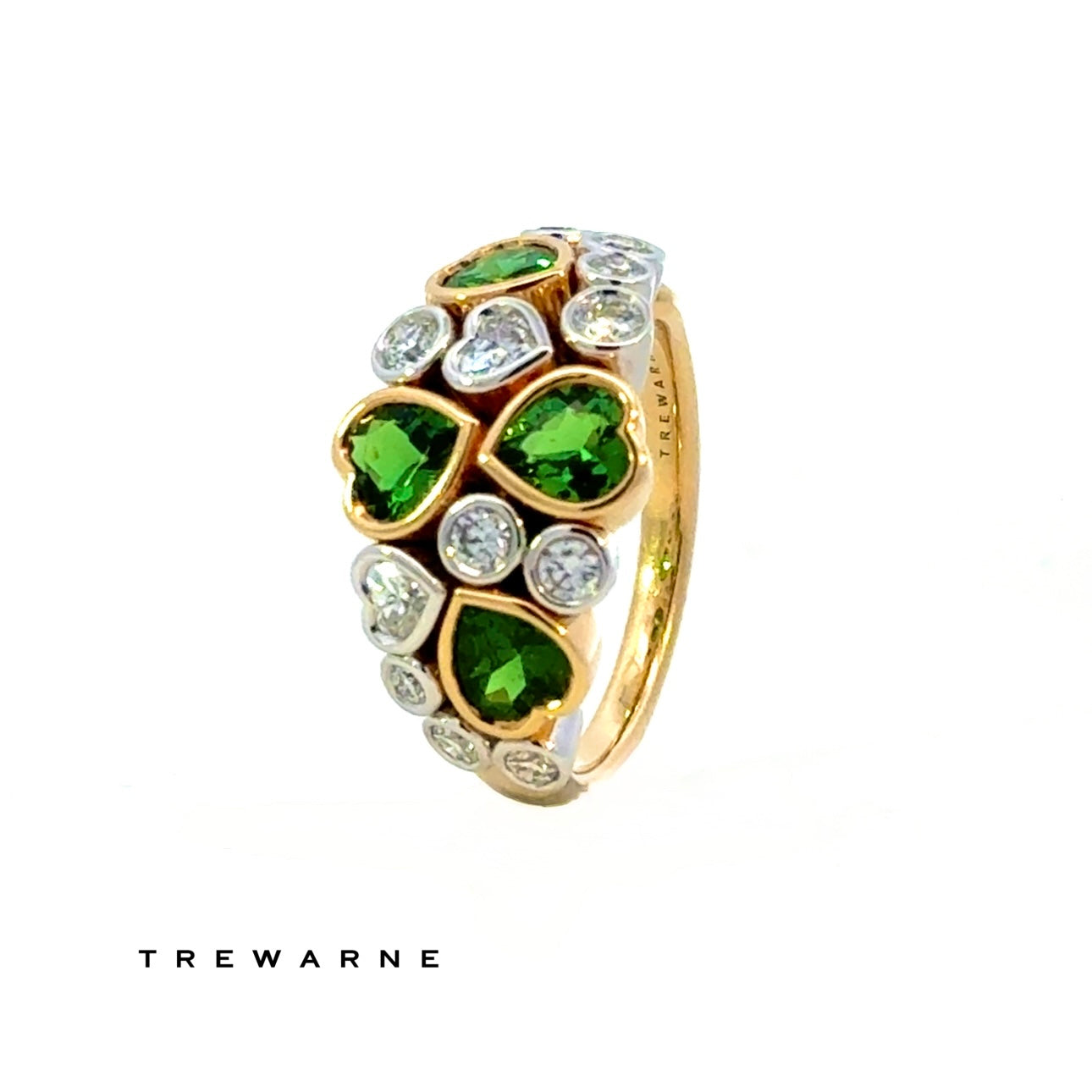 Tsavorite Garnet and Diamond Dress Ring