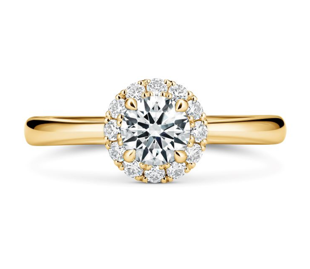 Hearts on Fire Vela Halo Ring 0.70ct