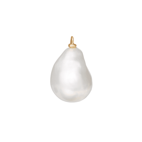 Boho pendant for earrings in gold with baroque pearl_A9993-442