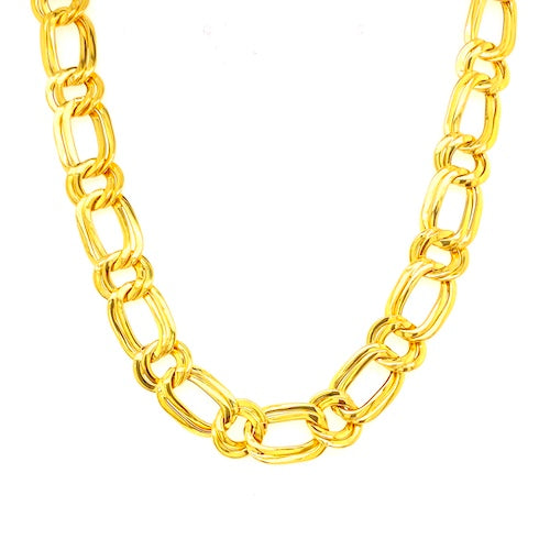 Vintage 18ct yellow gold flat link necklace Melbourne