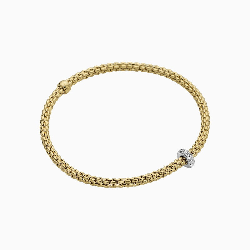 Fope Prima 18ct Gold Bracelet with Diamonds