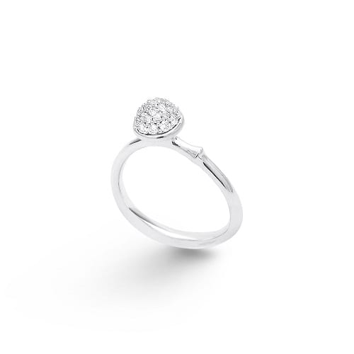 A2710-503 Ole Lynggaard white gold pave lotus ring