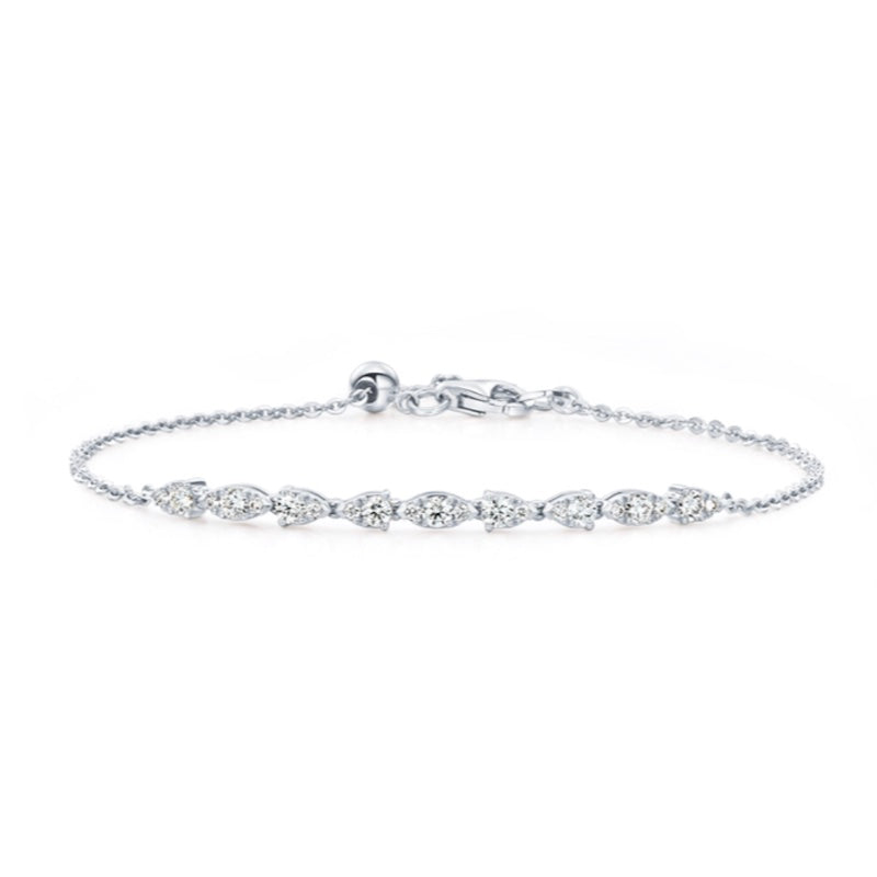 Hearts on Fire Aerial bracelet in white gold