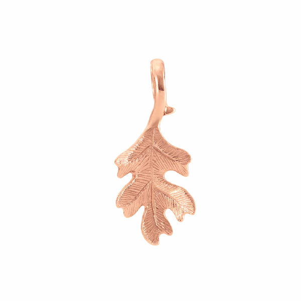 Ole Lynggaard Golden Forest Pendant | Small Oak Leaf 18K Rose Gold