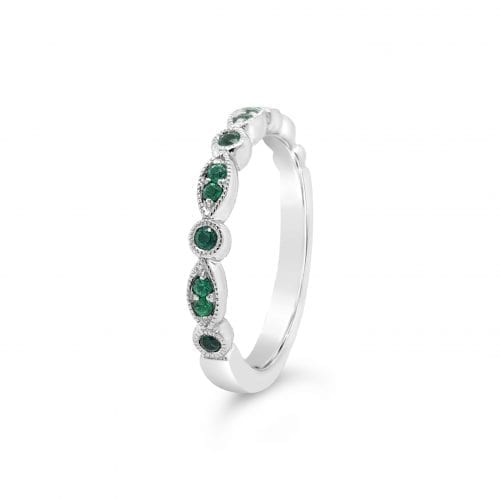 Celeste Moon Emerald Goddess Wedding Ring Trewarne Melbourne