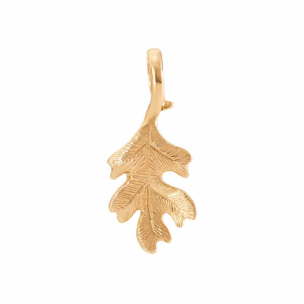 Ole Lynggaard Golden Forest Pendant | Small Oak Leaf 18K Yellow Gold