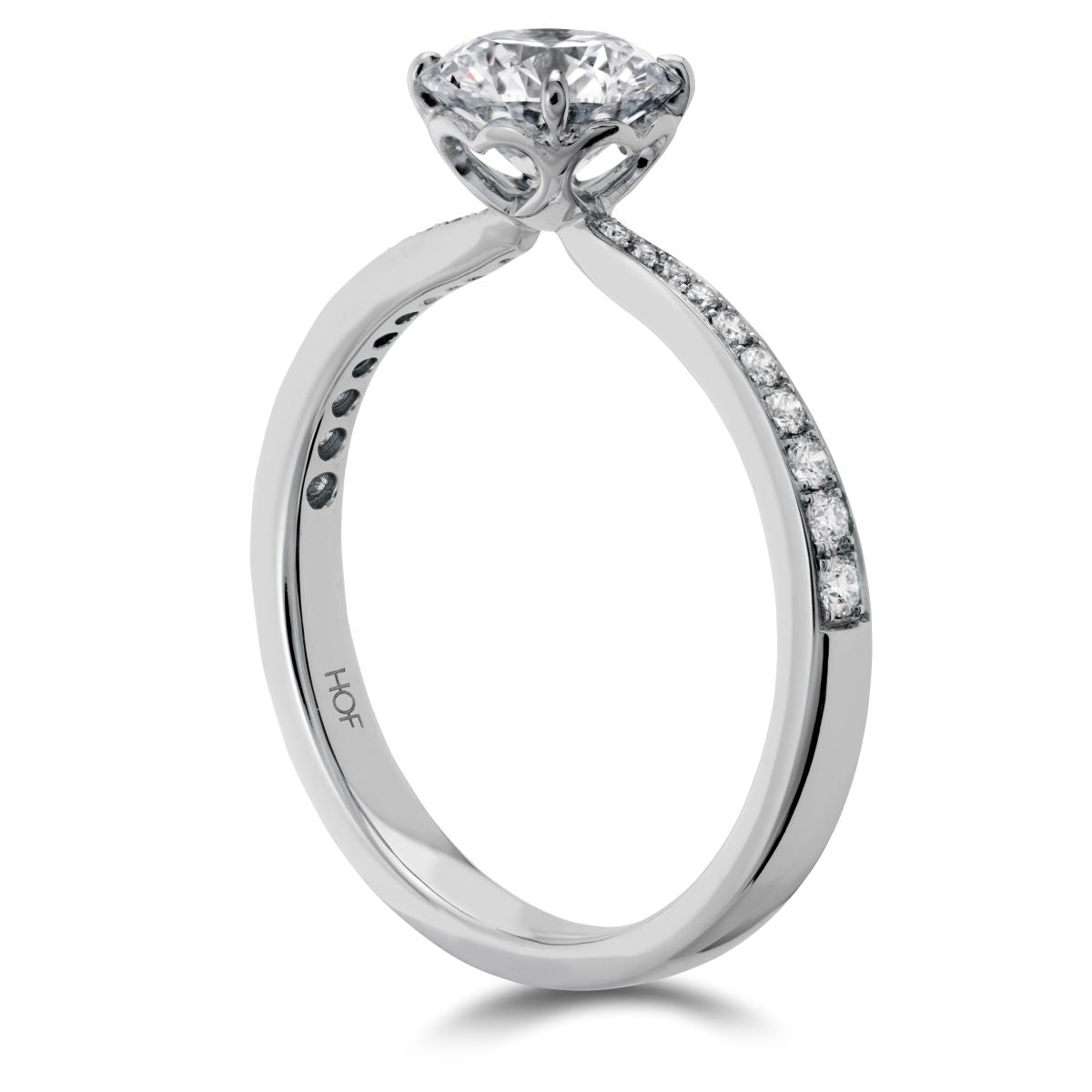 Melbourne diamond band engagement ring