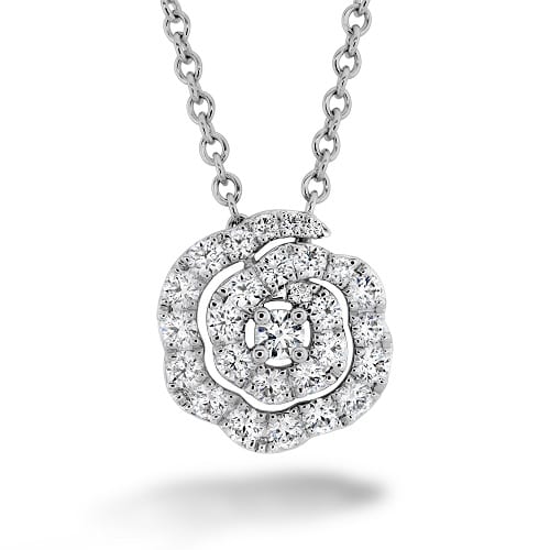 Lorelei Diamond Floral Pendant Small