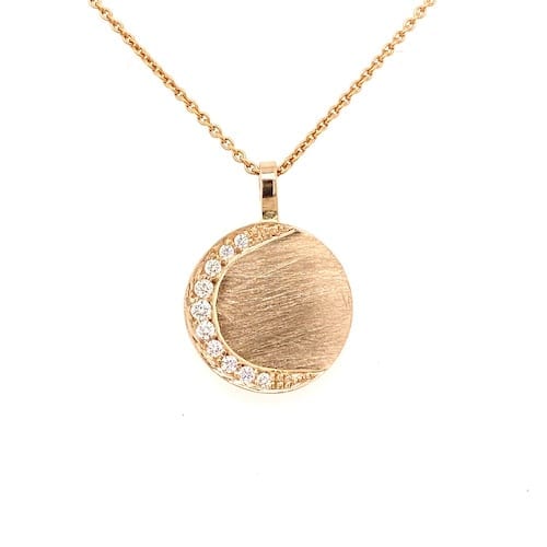 rose.gold.luna.moon.pendant.necklace.melbourne.diamond.set