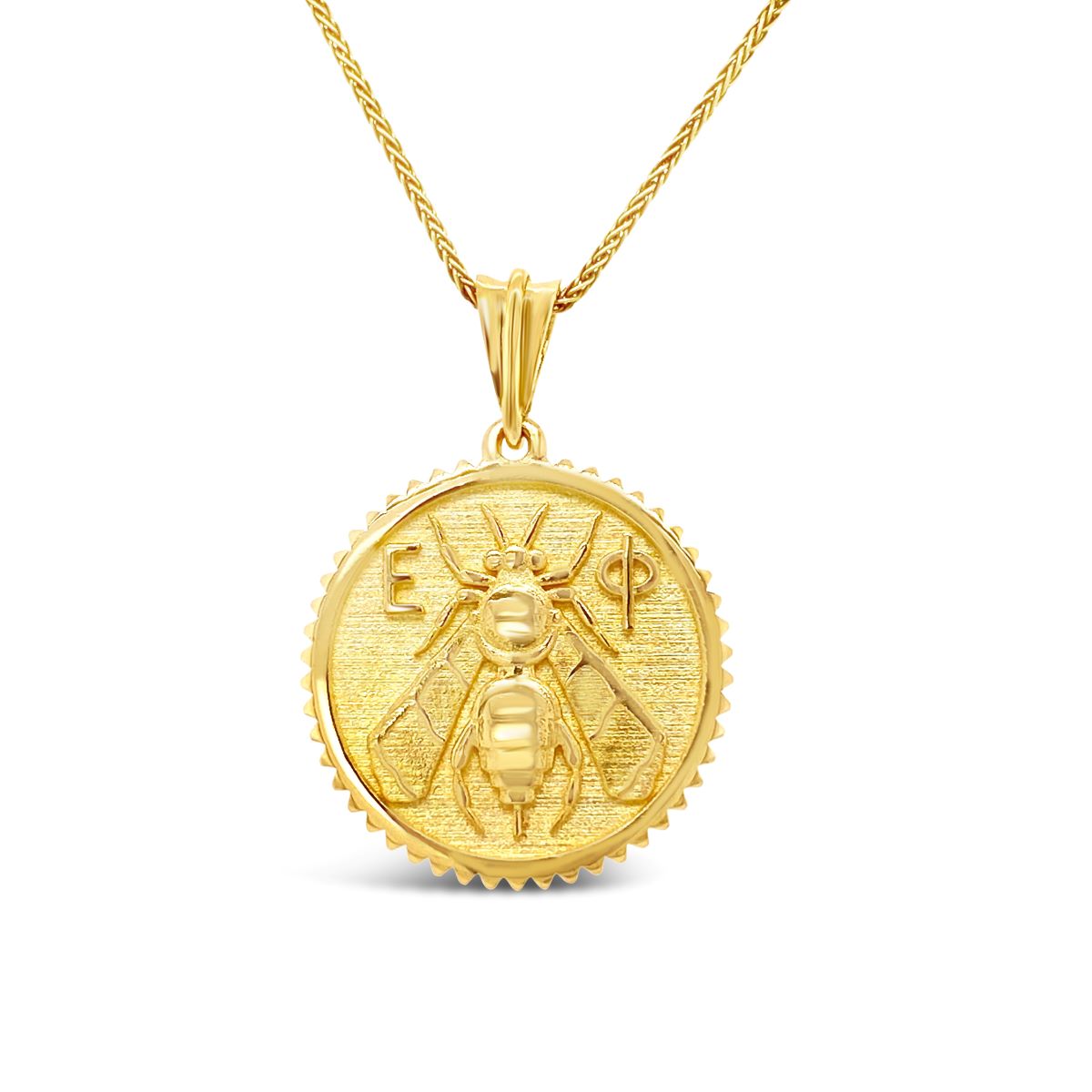 medallion.gold.pendant.bee.artemis.cycle.of.life.abundance.trewarne.melbourne