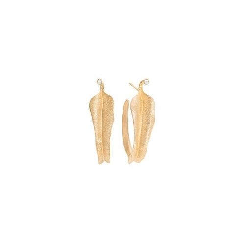 Ole Lynggaard Leaves Earrings 18K Yellow Gold - Small Melbourne