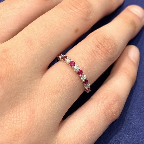 Customizable 0.31 Ct Emerald, Ruby and Sapphire Crescent Moon Diamond Ring  in 18K Gold For Sale at 1stDibs | moon ring colors, moon rings colors,  crescent moon engagement ring