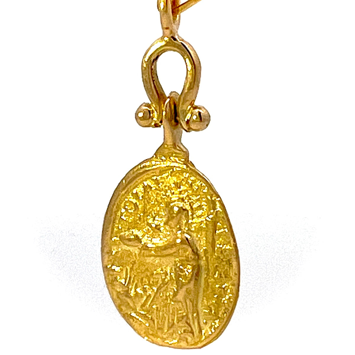 saint_francis_of_assisi_gold_medallion_pendant_trewarne_jewellers_melbourne_18ct_yellow_gold_religious_spiritual_necklace_mens_jewelry
