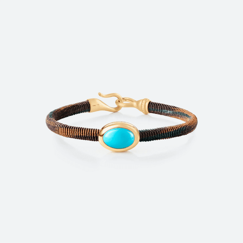 Life Bracelet with Turquoise 6mm Maroon