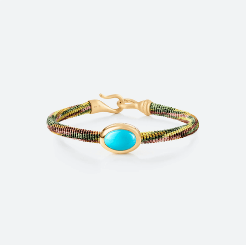 Life Bracelet with Turquoise 6mm Plum