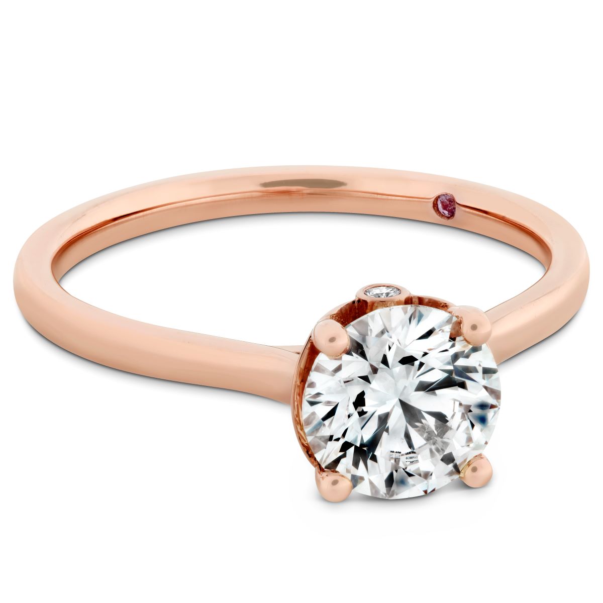 Rose Gold 4 Claw Engagement Ring