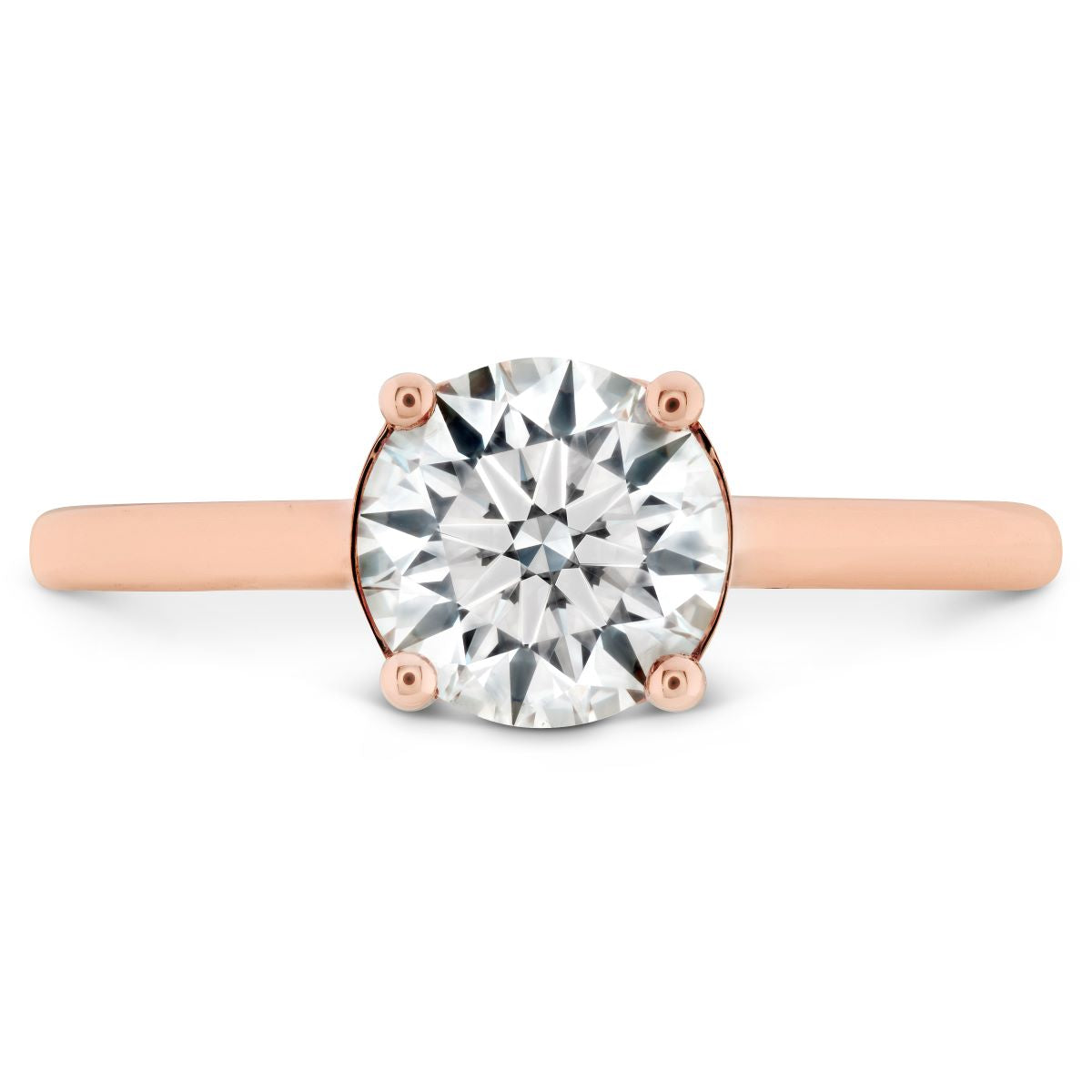 Rose Gold Solitaire Diamond Ring