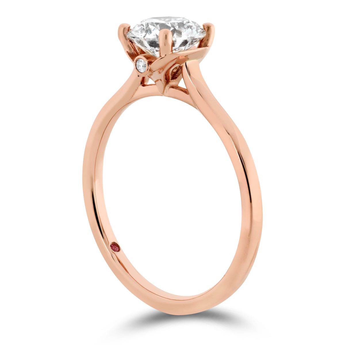 Rose Gold Hearts on Fire Engagement Ring