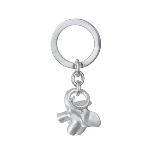 Ole Lynggaard Elephant Key Ring in sterling silver