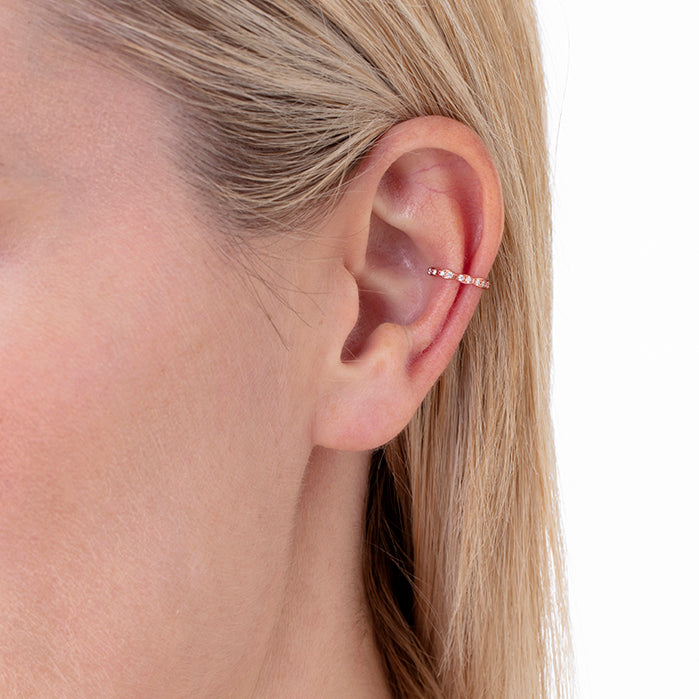 diamond orbital earring