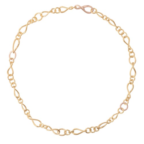 olelynggaard.collier.necklace.love.small.52cm.18kyellowgold.rosegold